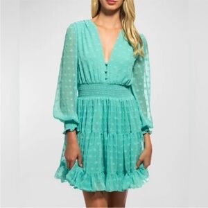 SHOSHANNA Mint Trista Dress